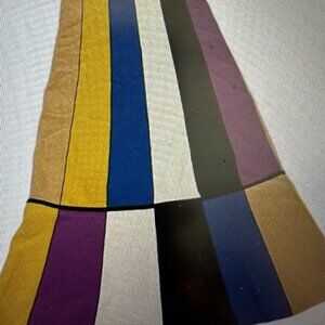 The RACHEL Rachel Roy Multi-Color Block MIDI Skirt Size XL